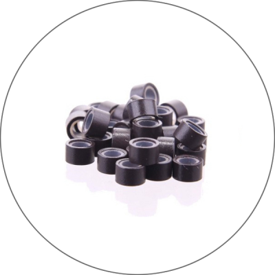 Micro-anneaux en silicone - 100 unités