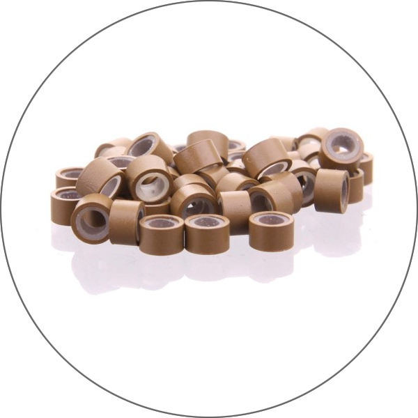 Micro-anneaux en silicone - 100 unités