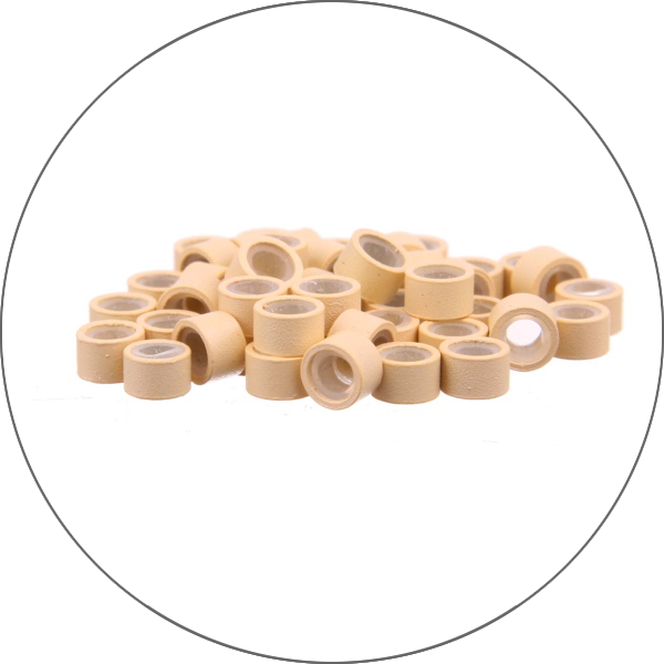 Micro-anneaux en silicone - 100 unités